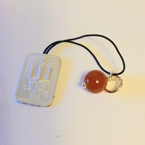 James Avery Changeable Heart Charm W/ Rtd Terra Cotta Enhancer Bead - Picture 3 of 9